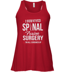 I Survived Spinal Fusion Surgery Women's Racerback Tank Women's Racerback Tank - HHHstores
