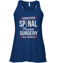 I Survived Spinal Fusion Surgery Women's Racerback Tank Women's Racerback Tank - HHHstores