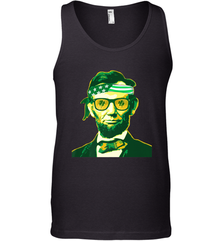 Abraham Lincoln St Patricks Day Men's Tank Top Men's Tank Top / Black / XS Men's Tank Top - HHHstores