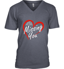 Lover Love Quote Just Want to Let You Know I'm Missing You Men's V-Neck Men's V-Neck - HHHstores
