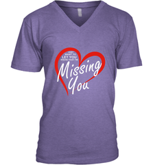 Lover Love Quote Just Want to Let You Know I'm Missing You Men's V-Neck Men's V-Neck - HHHstores