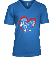 Lover Love Quote Just Want to Let You Know I'm Missing You Men's V-Neck Men's V-Neck - HHHstores