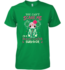 You can't Scare Me I'm Breast Cancer Survivor Elephant Funny Men's Premium T-Shirt Men's Premium T-Shirt - HHHstores