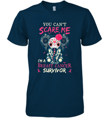You can't Scare Me I'm Breast Cancer Survivor Elephant Funny Men's Premium T-Shirt Men's Premium T-Shirt - HHHstores