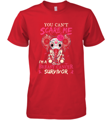 You can't Scare Me I'm Breast Cancer Survivor Elephant Funny Men's Premium T-Shirt Men's Premium T-Shirt - HHHstores