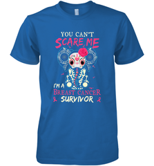 You can't Scare Me I'm Breast Cancer Survivor Elephant Funny Men's Premium T-Shirt Men's Premium T-Shirt - HHHstores