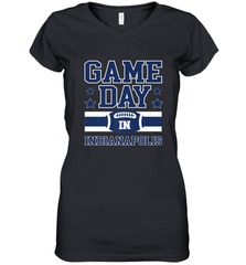 NFL Indianapolis Game Day Football Home Team Women's V-Neck T-Shirt Women's V-Neck T-Shirt - HHHstores