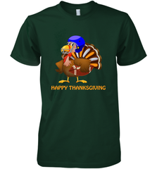 Cool Happy Thanksgiving Football Shirt Gobble Player Turkey Men's Premium T-Shirt Men's Premium T-Shirt - HHHstores