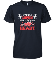 Teacher Valentine's Day Pre K Cupids Art Graphics Heart Love Men's Premium T-Shirt Men's Premium T-Shirt - HHHstores