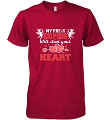 Teacher Valentine's Day Pre K Cupids Art Graphics Heart Love Men's Premium T-Shirt Men's Premium T-Shirt - HHHstores