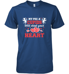 Teacher Valentine's Day Pre K Cupids Art Graphics Heart Love Men's Premium T-Shirt Men's Premium T-Shirt - HHHstores