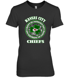 NFL Kansas City Chiefs Logo Happy St Patrick's Day Women's Premium T-Shirt