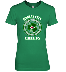 NFL Kansas City Chiefs Logo Happy St Patrick's Day Women's Premium T-Shirt