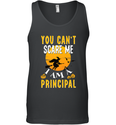 You Can't Scare Me Principal Quote Halloween Funny Costume Men's Tank Top Men's Tank Top / Black / XS Men's Tank Top - HHHstores