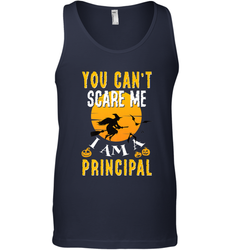 You Can't Scare Me Principal Quote Halloween Funny Costume Men's Tank Top