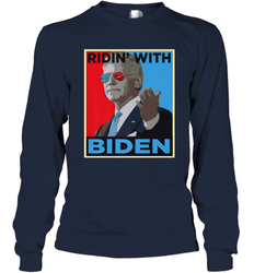 Ridin With Biden _ Hope Poster Parody Long Sleeve T-Shirt