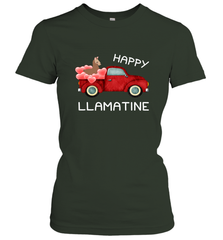 Happy Llamatine funny Valentine Day Llama costume Women's T-Shirt Women's T-Shirt - HHHstores