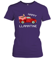 Happy Llamatine funny Valentine Day Llama costume Women's T-Shirt Women's T-Shirt - HHHstores