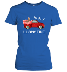 Happy Llamatine funny Valentine Day Llama costume Women's T-Shirt Women's T-Shirt - HHHstores