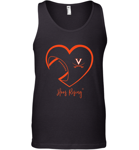 Virginia Cavaliers Football Inside Heart  Team Men's Tank Top Men's Tank Top / Black / XS Men's Tank Top - HHHstores