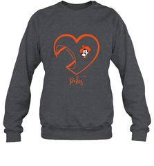 Oklahoma State Cowboys Football Inside Heart  Team Crewneck Sweatshirt Crewneck Sweatshirt - HHHstores