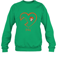 Oklahoma State Cowboys Football Inside Heart  Team Crewneck Sweatshirt Crewneck Sweatshirt - HHHstores