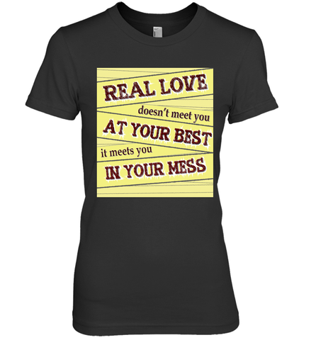 Real love funny quotes for valentine (2) Women's Premium T-Shirt Women's Premium T-Shirt / Black / XS Women's Premium T-Shirt - HHHstores