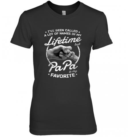 Papa Fathers Day Grandpa or Dad Women's Premium T-Shirt Women's Premium T-Shirt / Black / XS Women's Premium T-Shirt - HHHstores