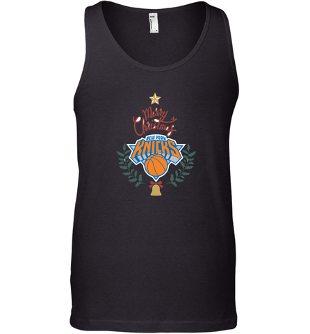 NBA New York Knicks Logo merry Christmas gilf Men's Tank Top Men's Tank Top / Black / XS Men's Tank Top - HHHstores