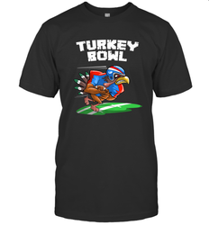 Cool Turkey Bowl _ Funny Thanksgiving Football Player Gift Men's T-Shirt