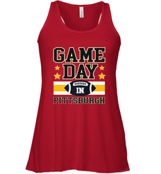 NFL Pittsburgh PA. Game Day Football Home Team Women's Racerback Tank