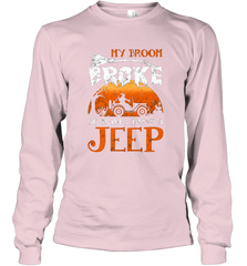 My Broom Broke So Now I Drive A Jeep Funny Witch Halloween Long Sleeve T-Shirt Long Sleeve T-Shirt - HHHstores