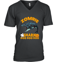 Zombie Shark Doo Doo Doo Halloween Shake Costume Lover Gifts Men's V-Neck Men's V-Neck - HHHstores