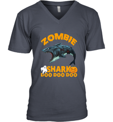 Zombie Shark Doo Doo Doo Halloween Shake Costume Lover Gifts Men's V-Neck Men's V-Neck - HHHstores