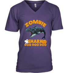 Zombie Shark Doo Doo Doo Halloween Shake Costume Lover Gifts Men's V-Neck Men's V-Neck - HHHstores