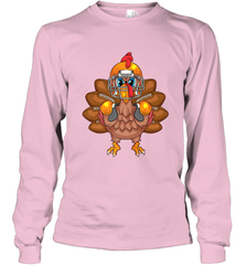 Cool Turkey Football Feathers Funny Thanksgiving Sports Gift Long Sleeve T-Shirt Long Sleeve T-Shirt - HHHstores