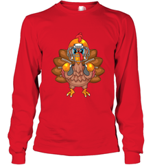 Cool Turkey Football Feathers Funny Thanksgiving Sports Gift Long Sleeve T-Shirt Long Sleeve T-Shirt - HHHstores