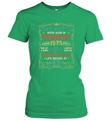 Legends Were Born In FEBRUARY 1975 45th Birthday Gifts Women's T-Shirt Women's T-Shirt - HHHstores