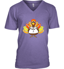 Cool Thanksgiving Football Shirt _ Gobble Player Turkey Gift Men's V-Neck Men's V-Neck - HHHstores