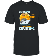 My broom broke so now i go cruising halloween witch Men's T-Shirt Men's T-Shirt - HHHstores