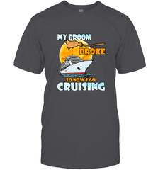 My broom broke so now i go cruising halloween witch Men's T-Shirt Men's T-Shirt - HHHstores