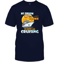 My broom broke so now i go cruising halloween witch Men's T-Shirt Men's T-Shirt - HHHstores