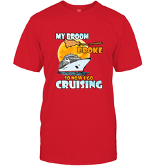 My broom broke so now i go cruising halloween witch Men's T-Shirt Men's T-Shirt - HHHstores