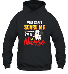 You Can't Scare Me I'm A Nurse Funny Halloween Witch Hat Hooded Sweatshirt Hooded Sweatshirt - HHHstores