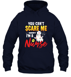 You Can't Scare Me I'm A Nurse Funny Halloween Witch Hat Hooded Sweatshirt
