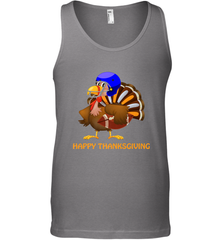 Cool Happy Thanksgiving Football Shirt Gobble Player Turkey Men's Tank Top Men's Tank Top - HHHstores
