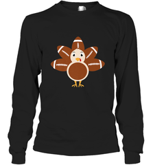 Funny Football Turkey Fall Thanksgiving Football Long Sleeve T-Shirt Long Sleeve T-Shirt - HHHstores