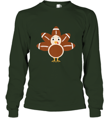Funny Football Turkey Fall Thanksgiving Football Long Sleeve T-Shirt Long Sleeve T-Shirt - HHHstores