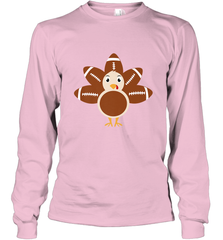 Funny Football Turkey Fall Thanksgiving Football Long Sleeve T-Shirt Long Sleeve T-Shirt - HHHstores