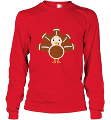 Funny Football Turkey Fall Thanksgiving Football Long Sleeve T-Shirt Long Sleeve T-Shirt - HHHstores